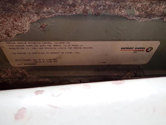 Used Detroit Diesel Series 60 14L MARINE ENGINE PAIR! 535 HP ZF 311 Propulsion 14.0