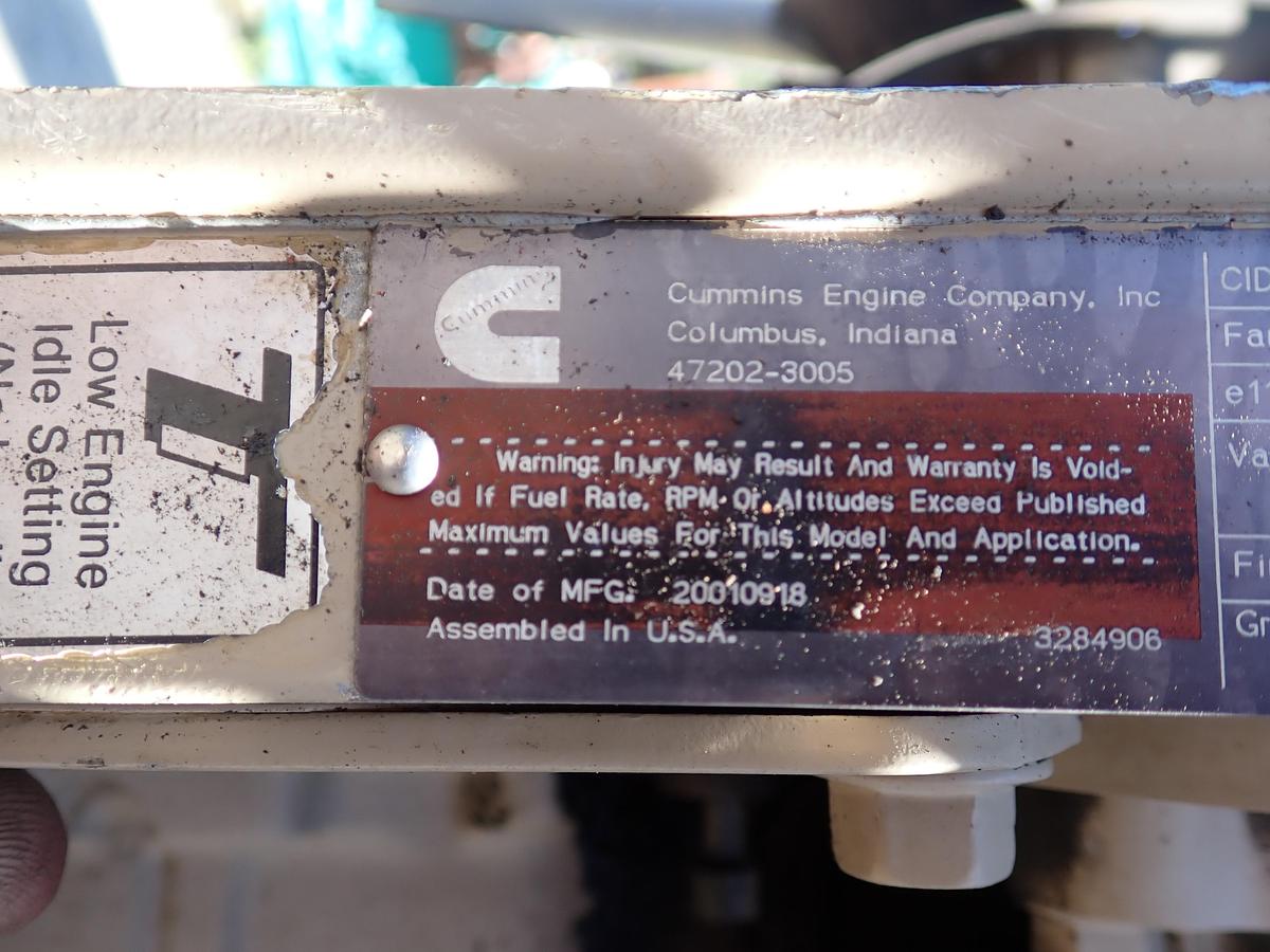 Used 2001 Cummins 4BT 3.9 Diesel Engine CPL 2302 