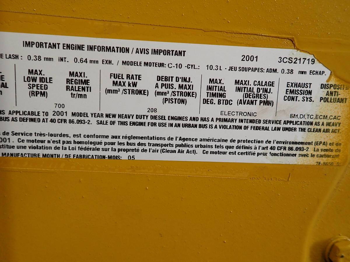 Used 2001 CAT C10 Diesel Engine 350 HP AR # 165-0605