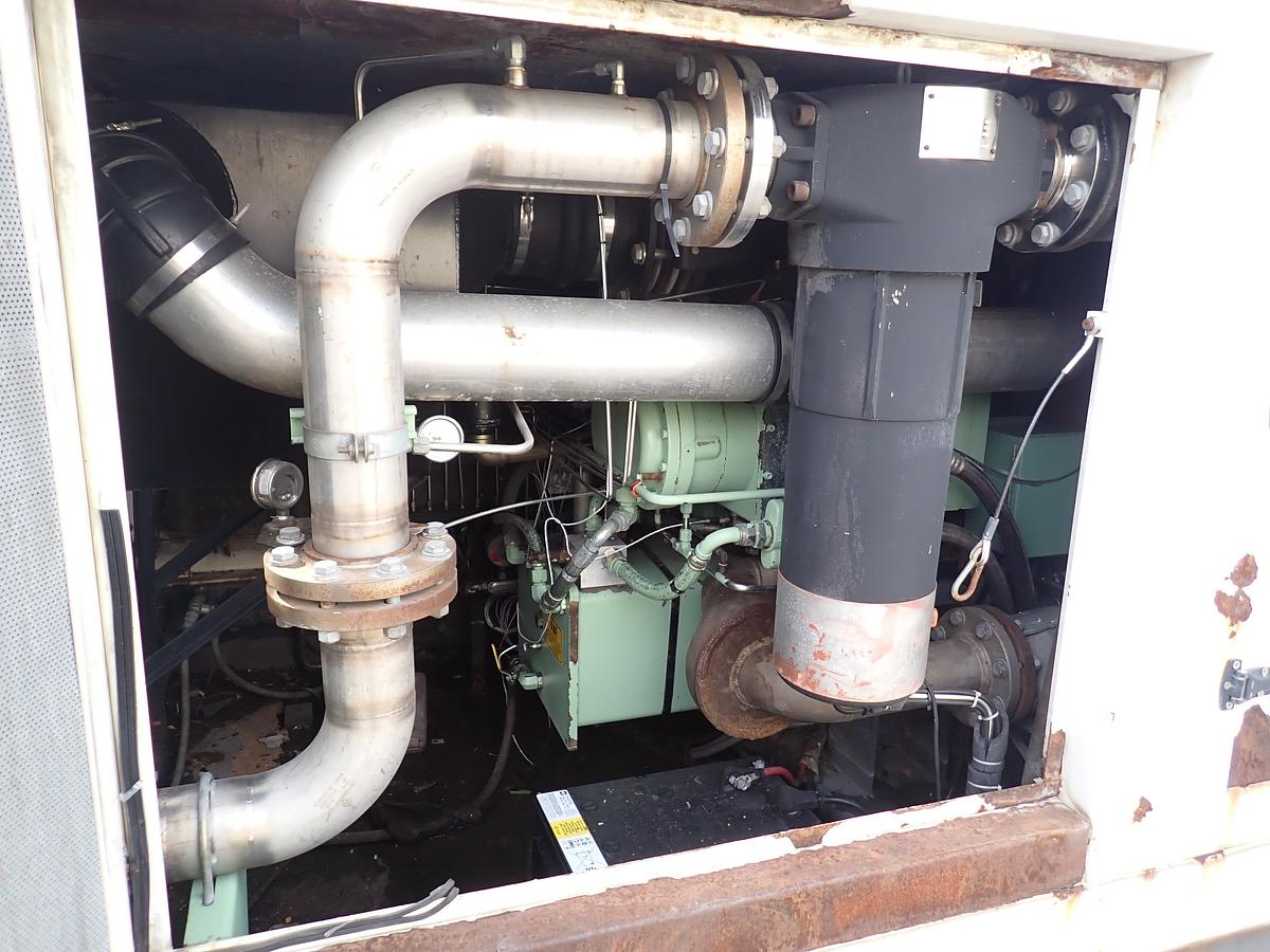 Used 2003 Sullair DE18 1550 CFM Oil Free Air Compressor CAT C16 8716 HRS