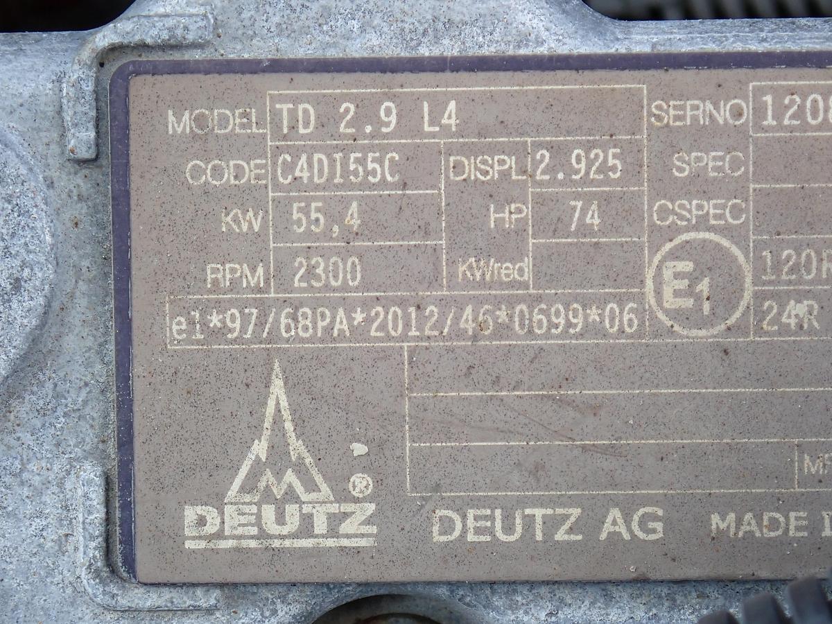 Used 2019 DEUTZ TD2.9L4 Diesel Power Unit Engine