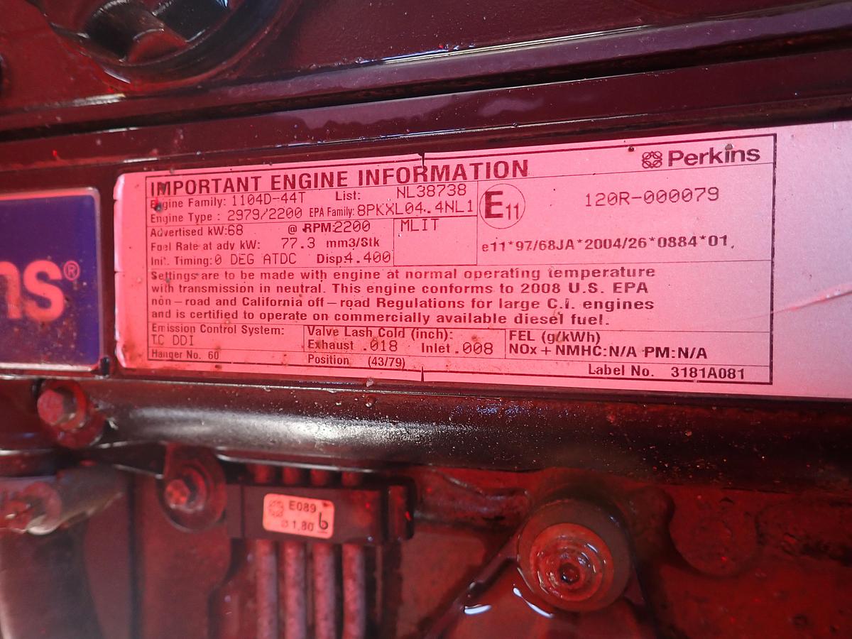 Used 2008 Perkins 1104D-44T Diesel Engine Power Unit NL38738
