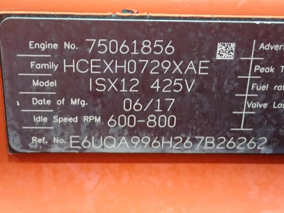 Used 2017 Cummins ISX12 425V Diesel Engine CPL 4892