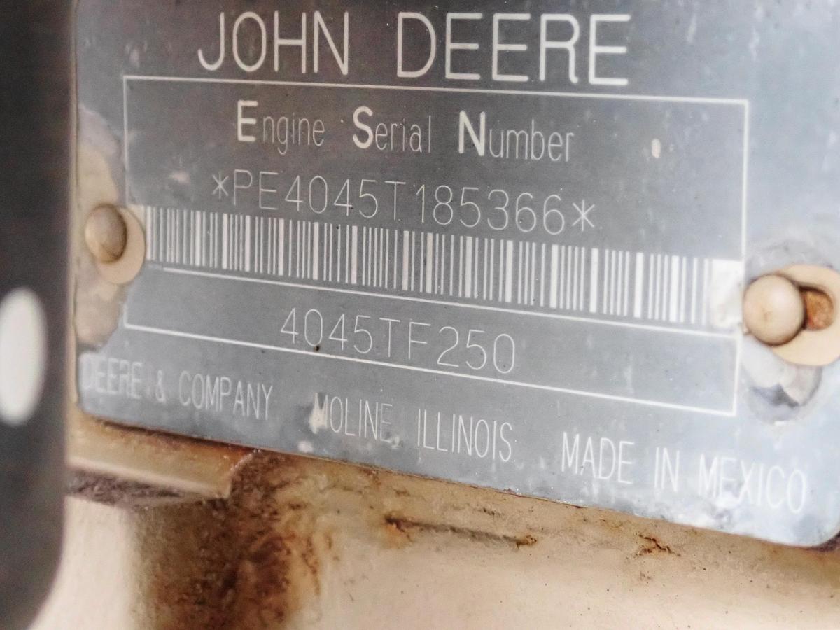 Used 2002 John Deere 4045TF250 Turbo Diesel Engine POWER UNIT! 572 HOURS!