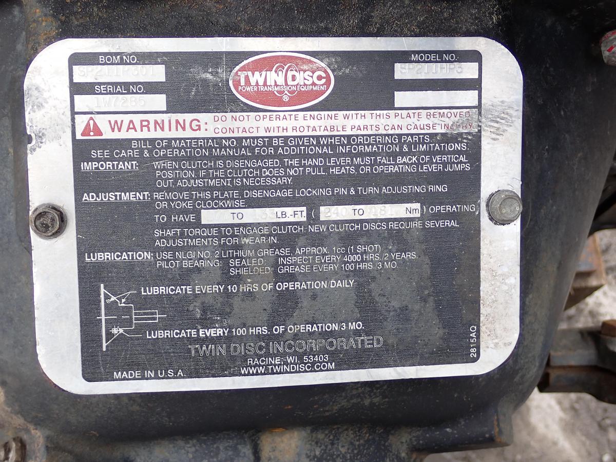 Used 1999 John Deere 4045TF250 Diesel Engine POWER UNIT w/ PTO CLUTCH