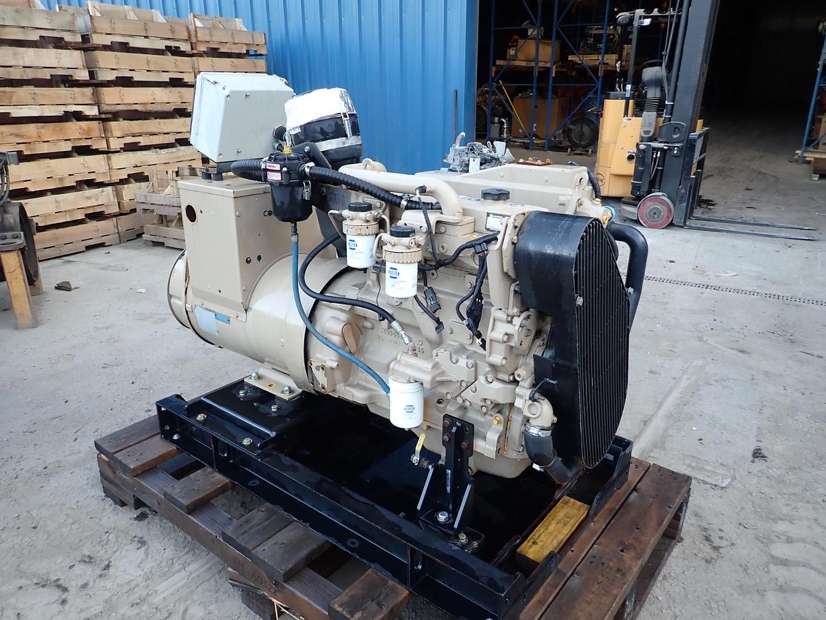 Used 2012 John Deere 4045TFM75 65 KW Marine Generator