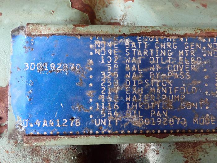 Used Detroit Diesel 3-53 Engine w/ Allison Transmission OFFSET