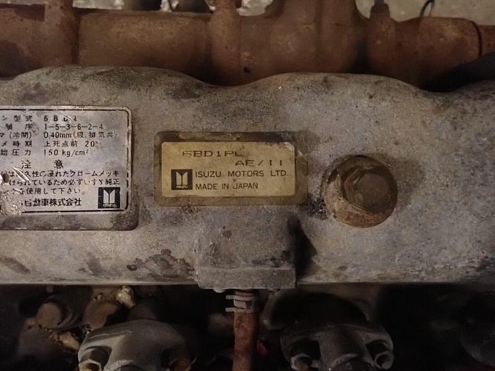 Used Isuzu 6BD1 Diesel Engine RUNNING TAKEOUT! 6BD1PL Forklift Generator