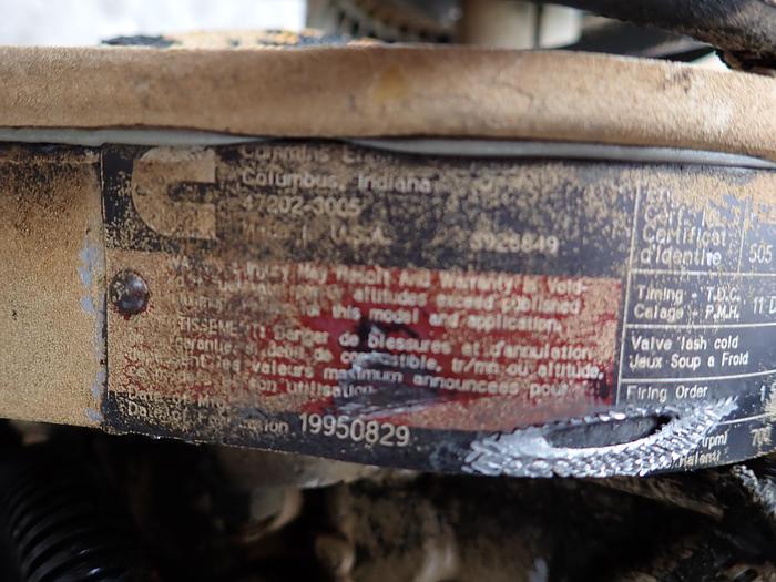 Used 1995 Cummins C8.3-250 Diesel Engine LOW HOUR CPL 2103