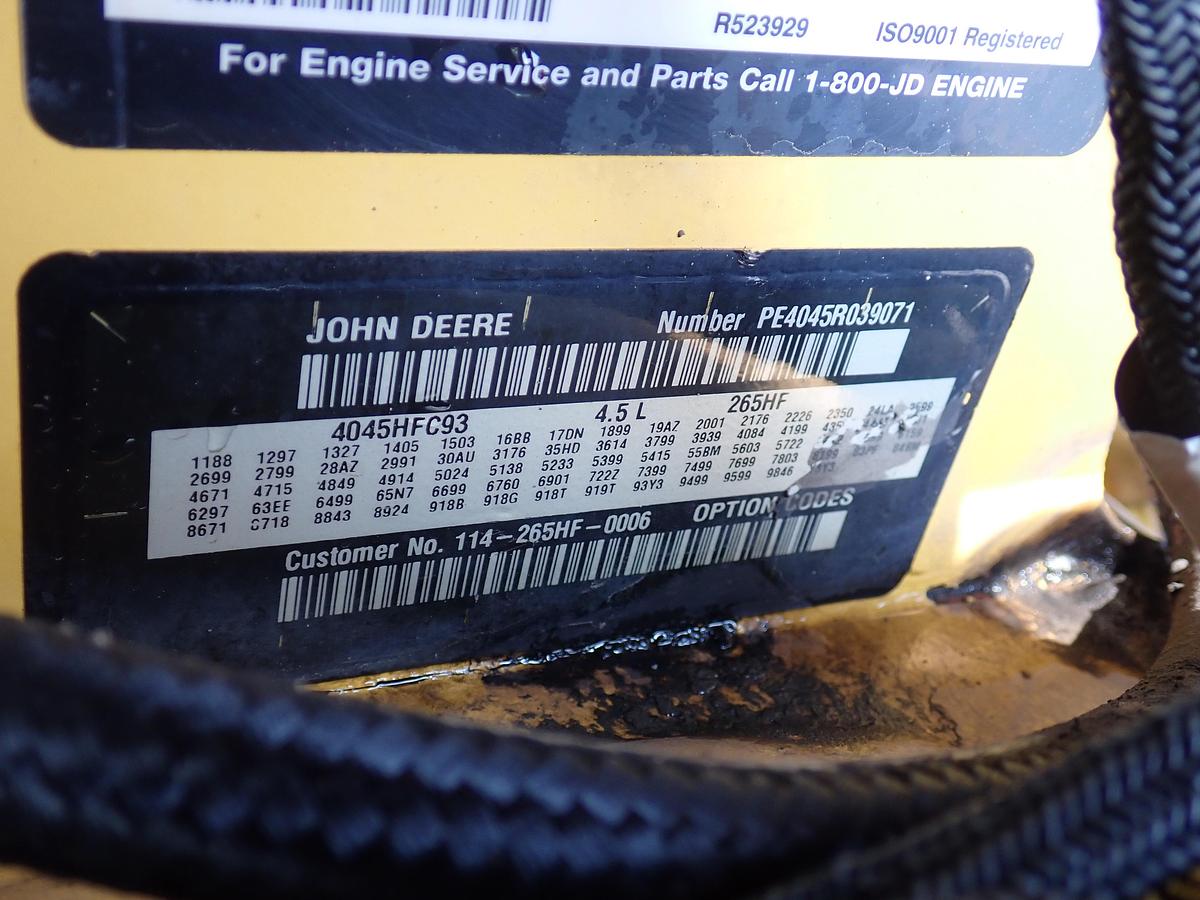Used John Deere 4045HFC93 Diesel Enigne Power Unit IT4
