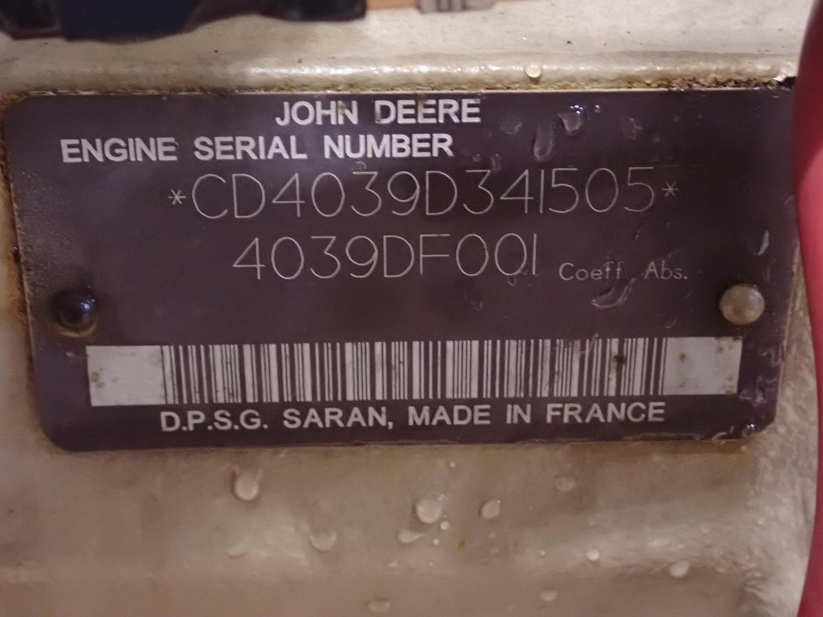 Used John Deere 4039DF001 Diesel Engine