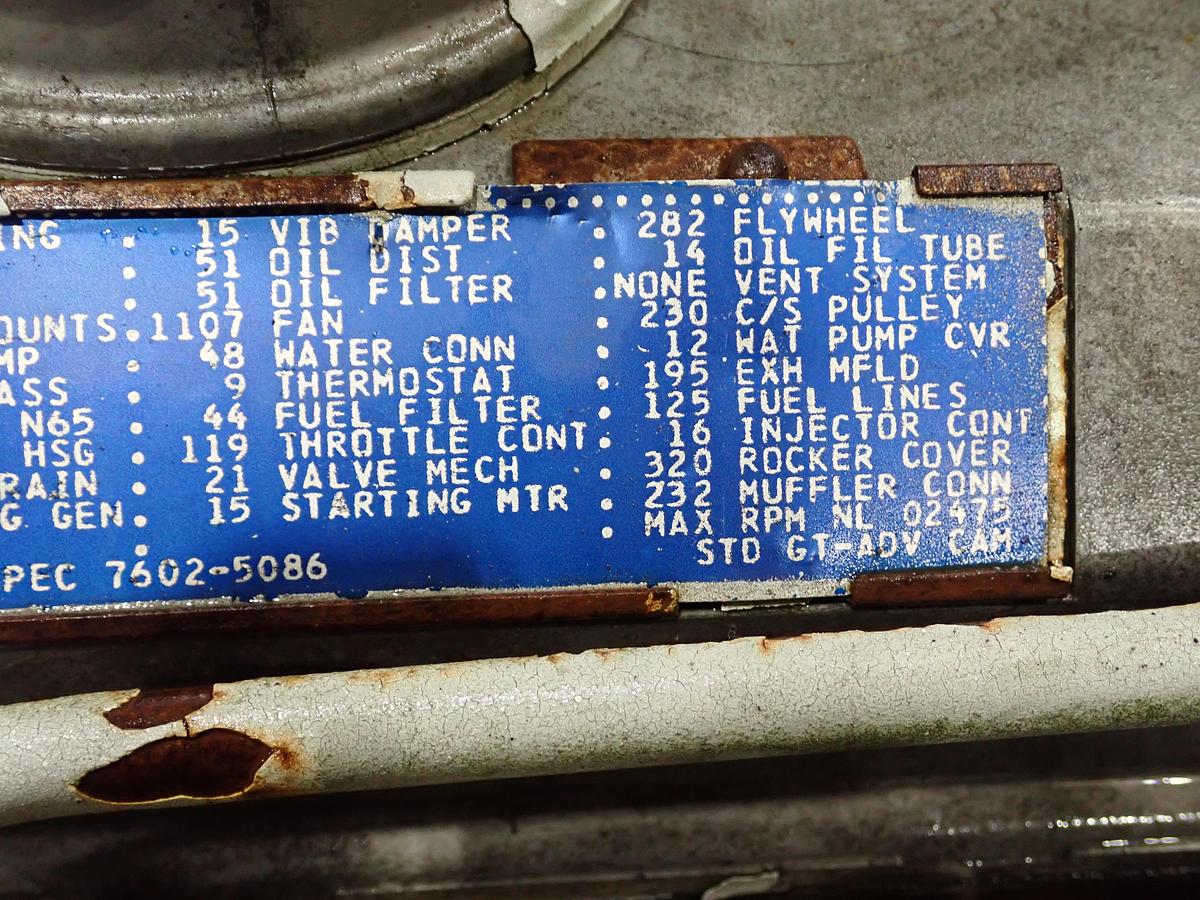 Used Detroit Diesel 4-71 Engine RIGHT HAND EXHAUST 1043-5000