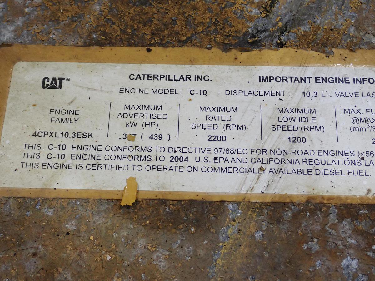 Used 2004 CAT C10 Industrial Diesel Engine AR # 191-5392