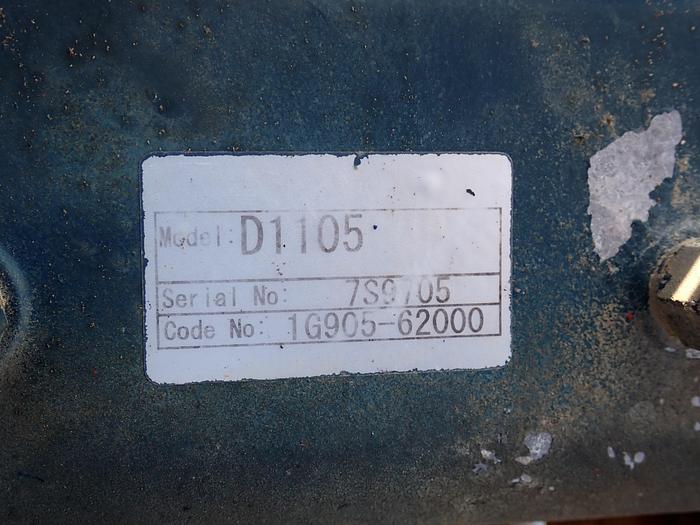 Used 2007 Kubota D1105 Diesel Engine LOW HOURS