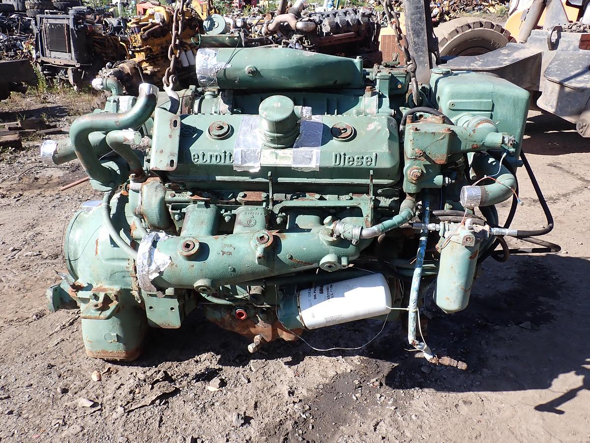 Used Detroit Diesel 8V71TA MARINE Engine 7082-3300 LEFT HAND ROTATION