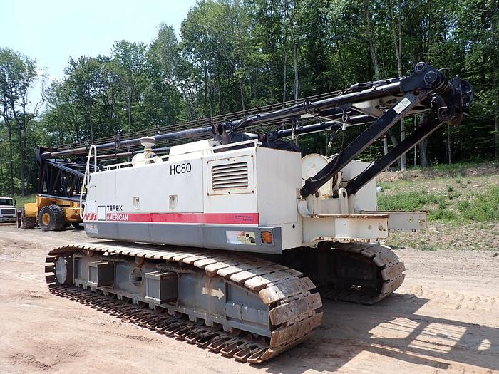 Used 2008 Terex American HC80 80 Ton Crawler Crane LOW HOURS! INSPECTED! Lattice Boom