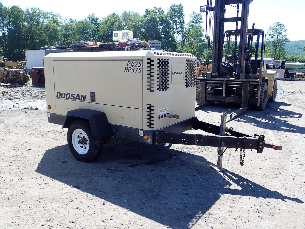 Used 2022 Doosan P425/HP375 Air Compressor 1528 HOURS