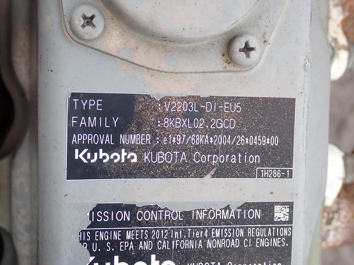 Used 2012 Kubota V2203 DI Diesel Engine