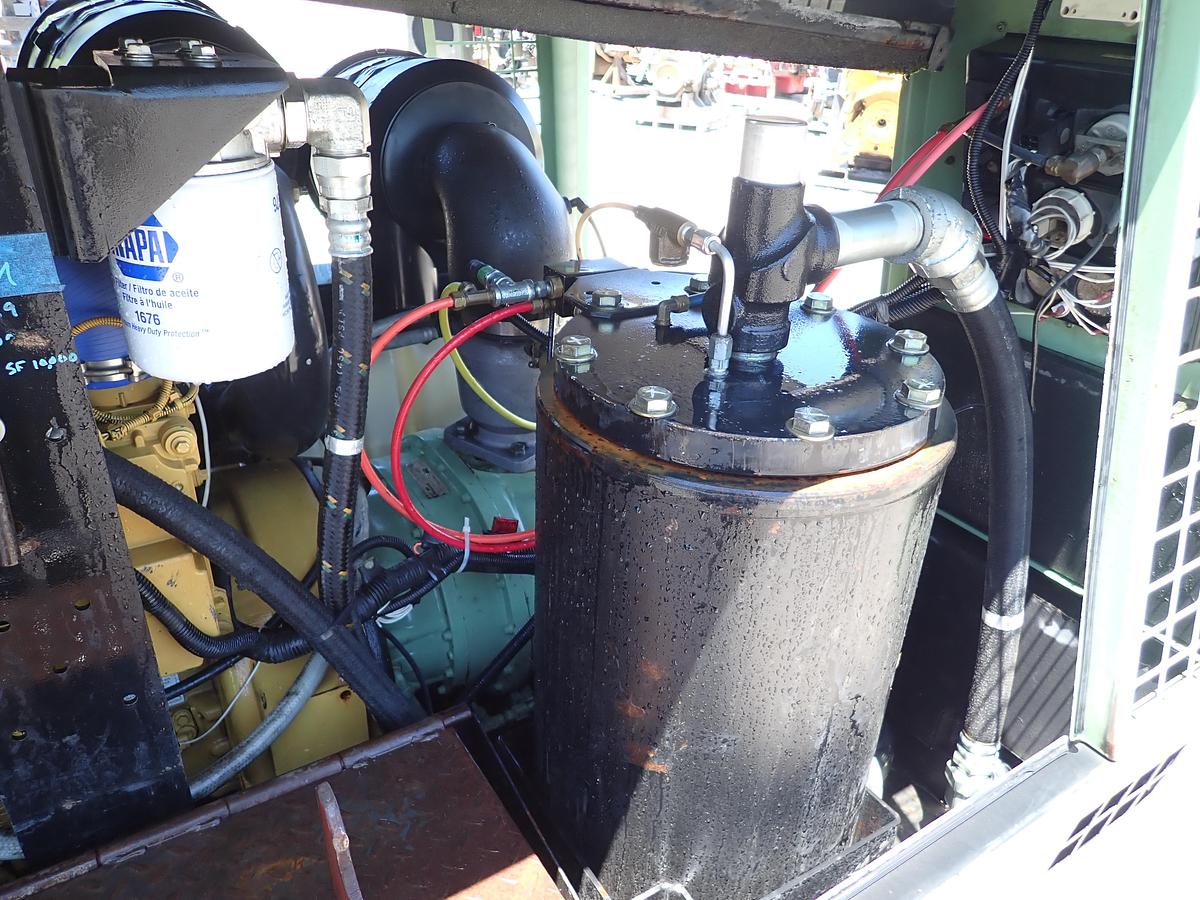 Used 2012 Sullair 375CA3 375 CFM Air Compressor CAT DIESEL