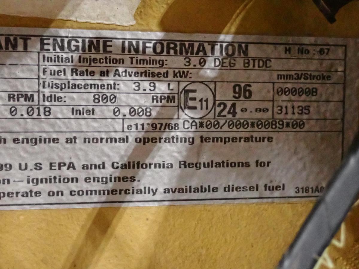 Used 1999 CAT 3054B Diesel Engine AR # 166-4523