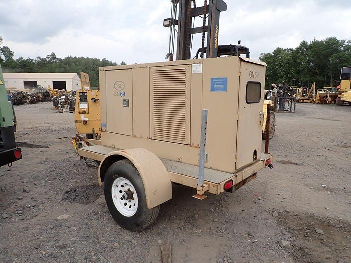 Used Jet Electric EZ50 50 KW Generator VIDEO! Genset Trailer Towable Yanmar Diesel