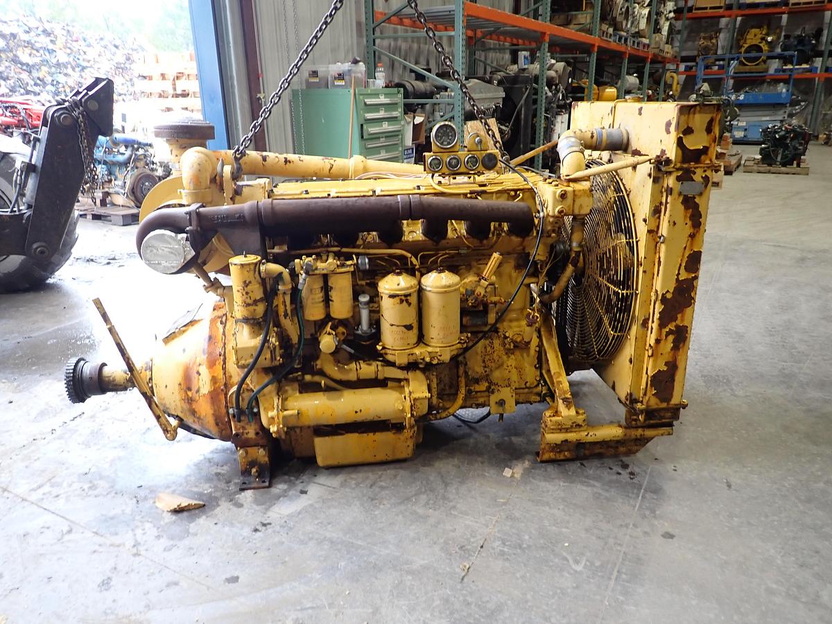 Used CAT D343 Diesel Engine POWER UNIT w/ PTO CLUTCH