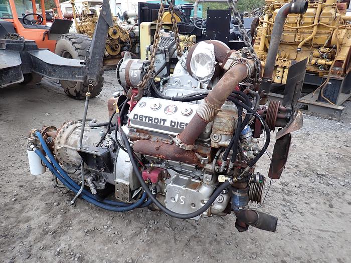 Used Detroit Diesel 6V92TA Silver Engine 8063-7400