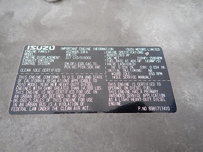 Used 2010 Isuzu 4HK1-TC