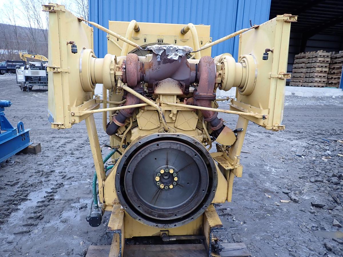 Used 1987 CAT 3412 DITA Twin Turbo Diesel Engine POWER UNIT 890 HP 1300 HOURS