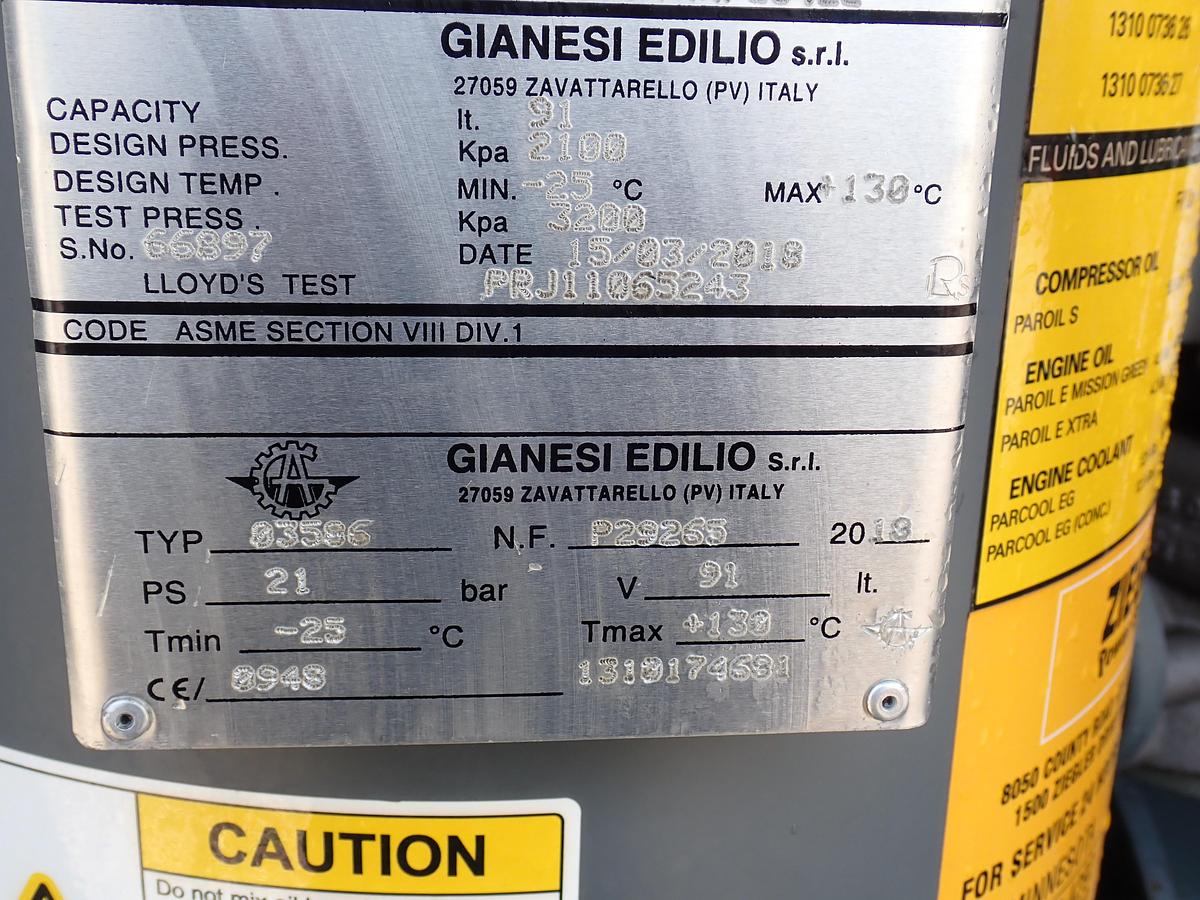 Used 2020 Atlas Copco XAS950CD8 950 CFM Air Compressor 842 HOURS