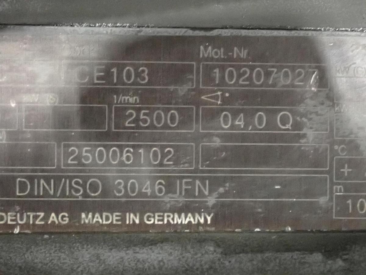 Used 2006 Deutz BF4M2012C Diesel Engine