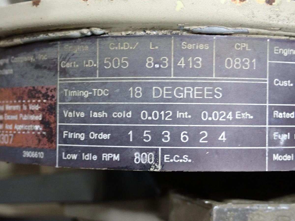 Used 1995 Cummins 6CTA 8.3 Turbo Diesel Engine 384 HOURS!