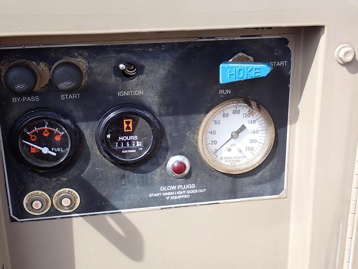 Used 2000 LeRoi Q185D 185 CFM Air Compressor CAT 3034 Diesel