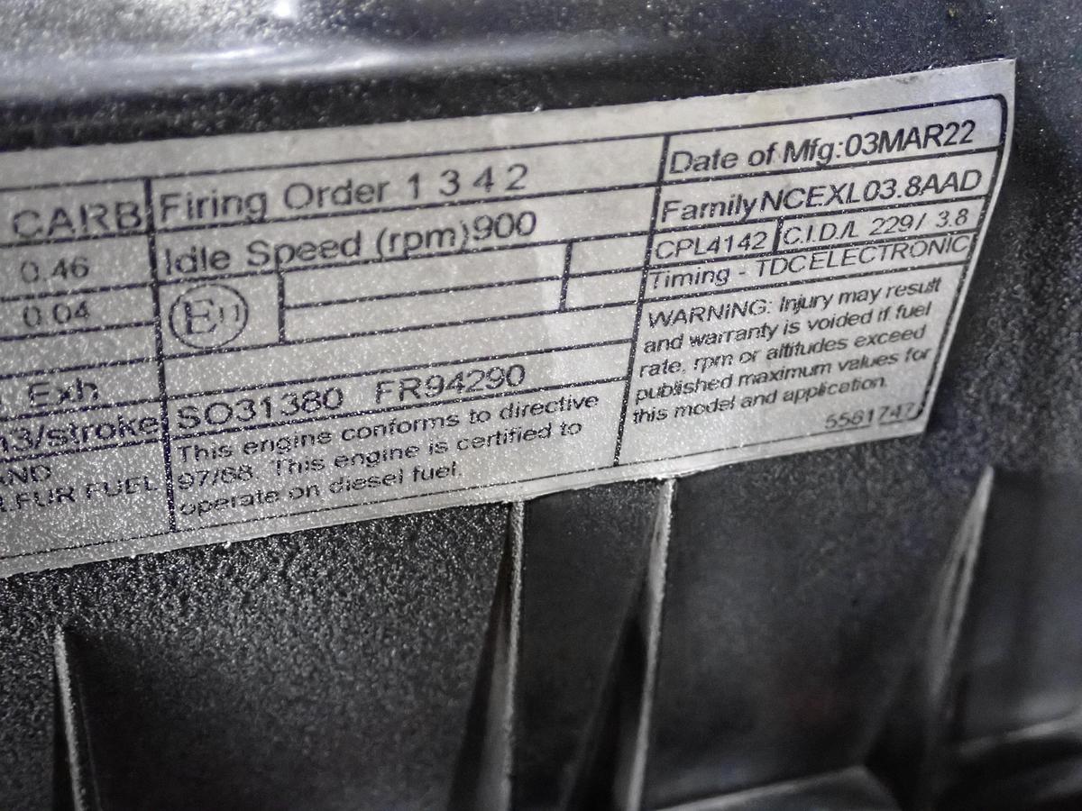 Used 2022 Cummins QSF 3.8 Diesel Engine CPL 4142