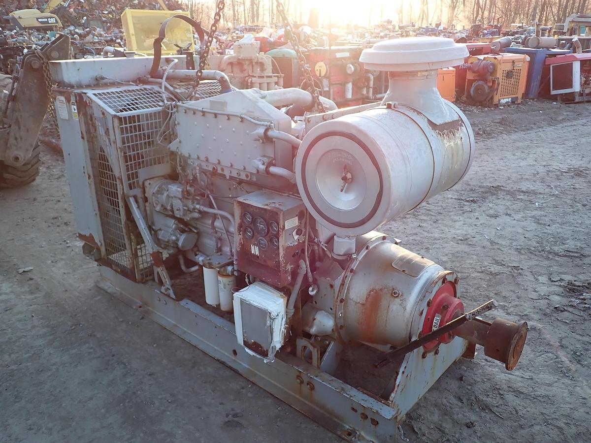 Used 2000 Cummins N14-C Diesel Engine POWER UNIT w/ PTO CLUTCH