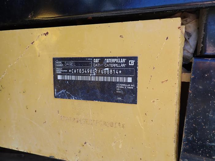 Used 2013 CAT 349EL Hydraulic Excavator Q/C & HAMMER LINES