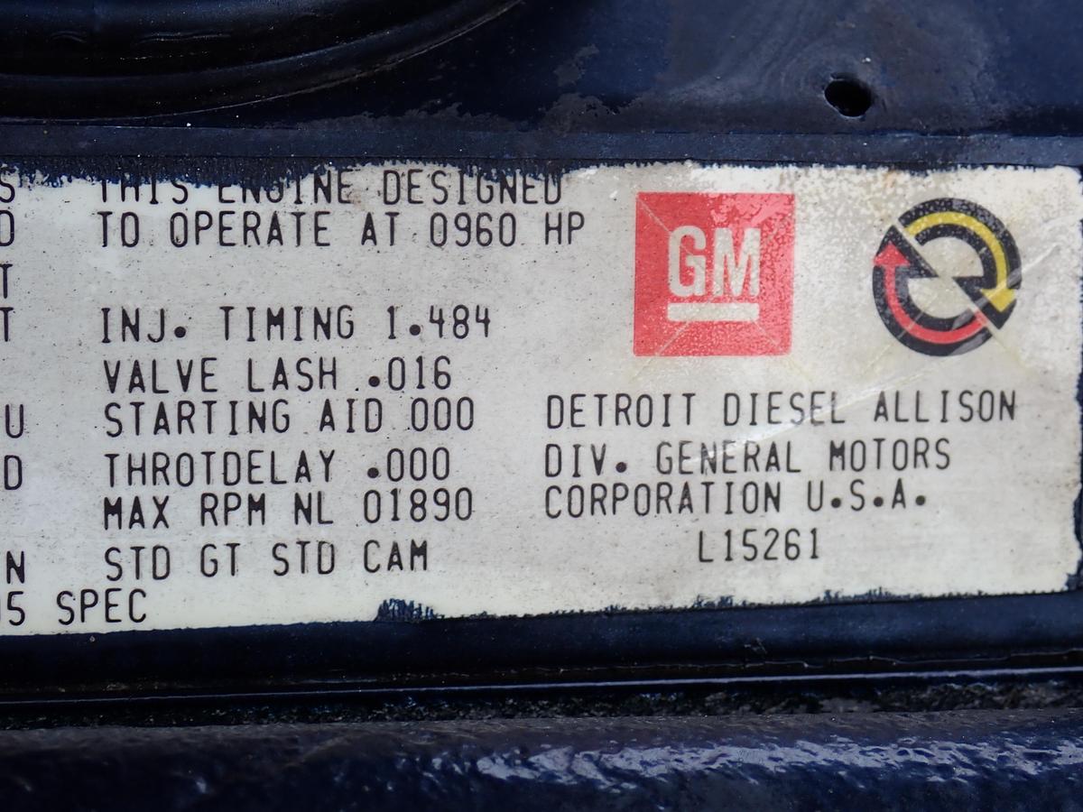 Used Detroit Diesel 16V92TTA Engine POWER UNIT 16V92