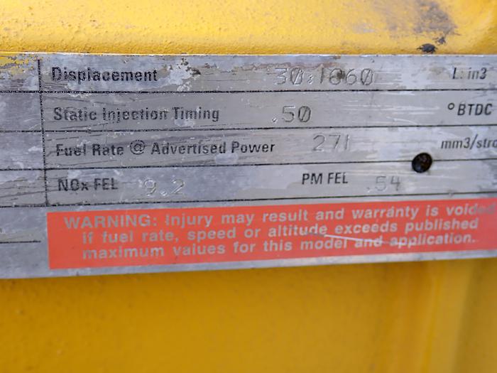 Used 2005 Komatsu SAA12V140ZE-2 Diesel Engine GOOD RUNNER! HD785-5