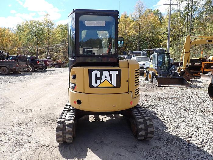 Used 2014 Caterpillar 303.5E Mini Excavator FULL CAB! A/C Hydraulic Thumb CAT Q/C