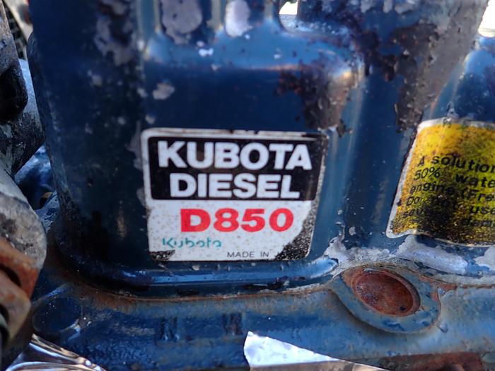 Used Kubota D850 Diesel Power Unit