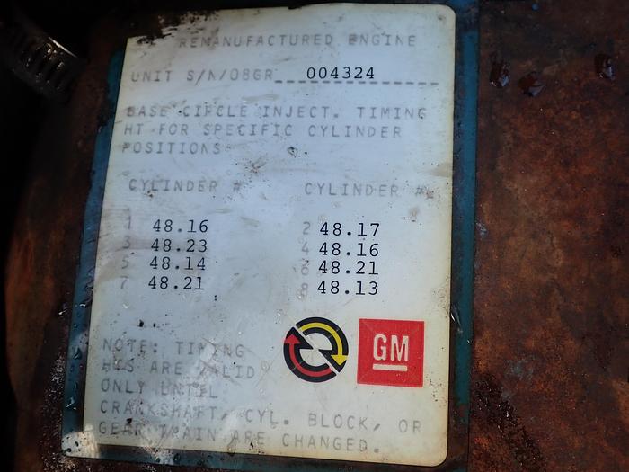 Used 1986 Detroit Diesel 8.2 Turbo