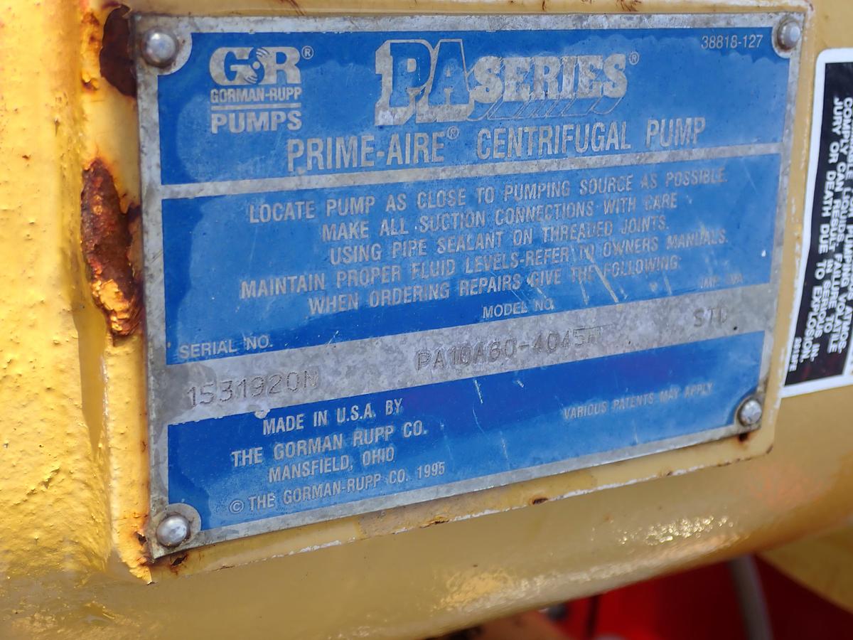 Used 2013 Gorman Rupp PA10A60 10" Water Pump