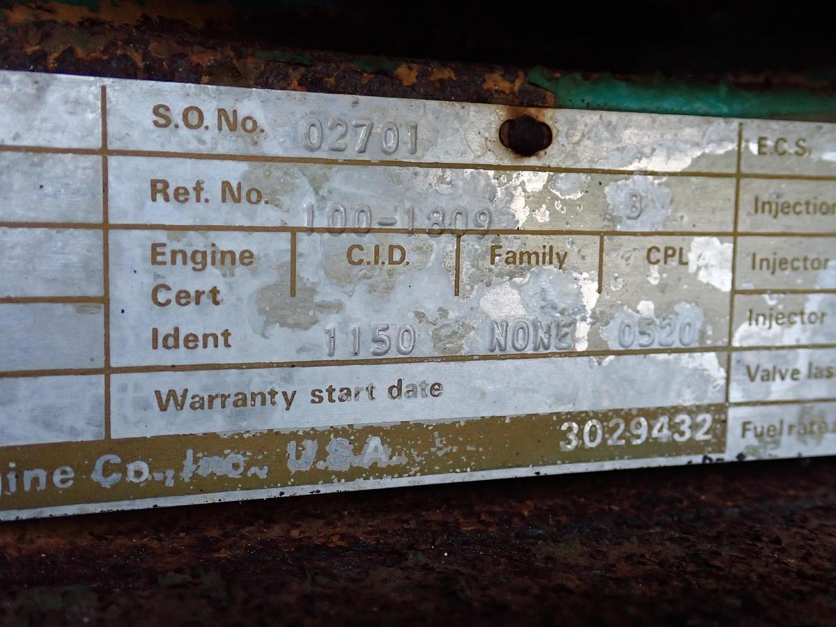 Used 1986 Onan 400.0DFN 400 KW STANDBY Generator