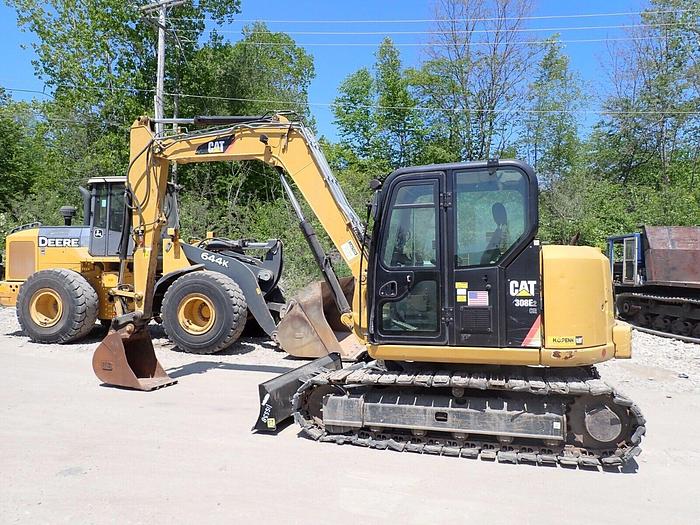 Used 2015 Caterpillar 308E2 CR Hydraulic Excavator RUNS STRONG! Q/C A/C Hammer Lines!