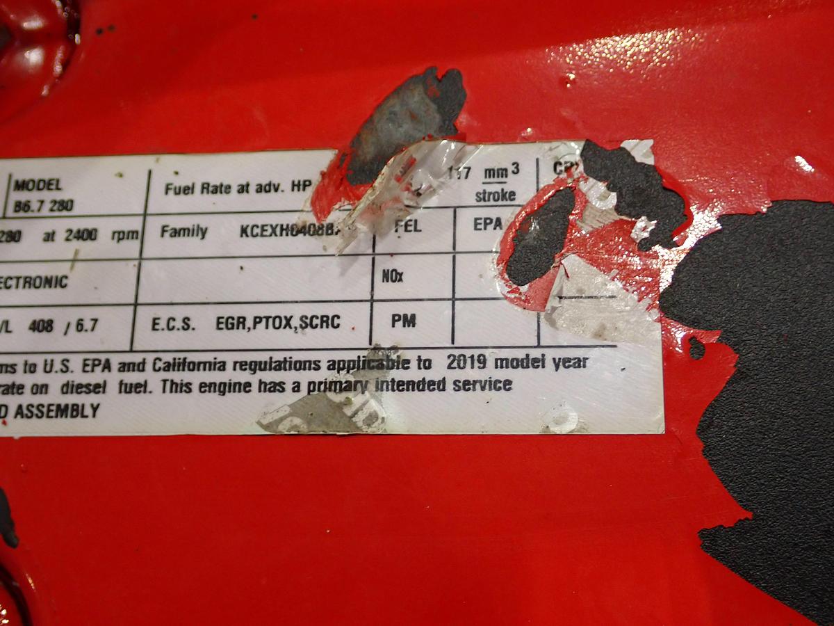 Used 2019 Cummins B6.7 280 Diesel Engine LOW MILES! CPL 4660