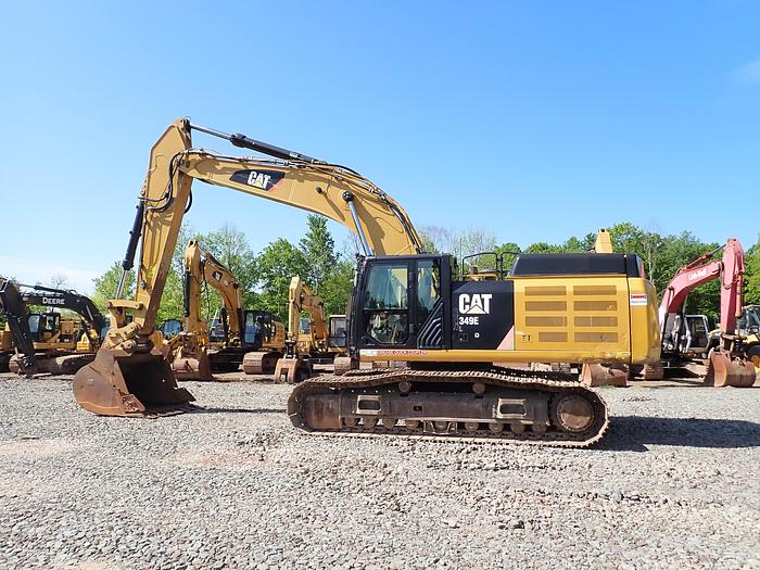 Used 2013 CAT 349EL Hydraulic Excavator Q/C & HAMMER LINES