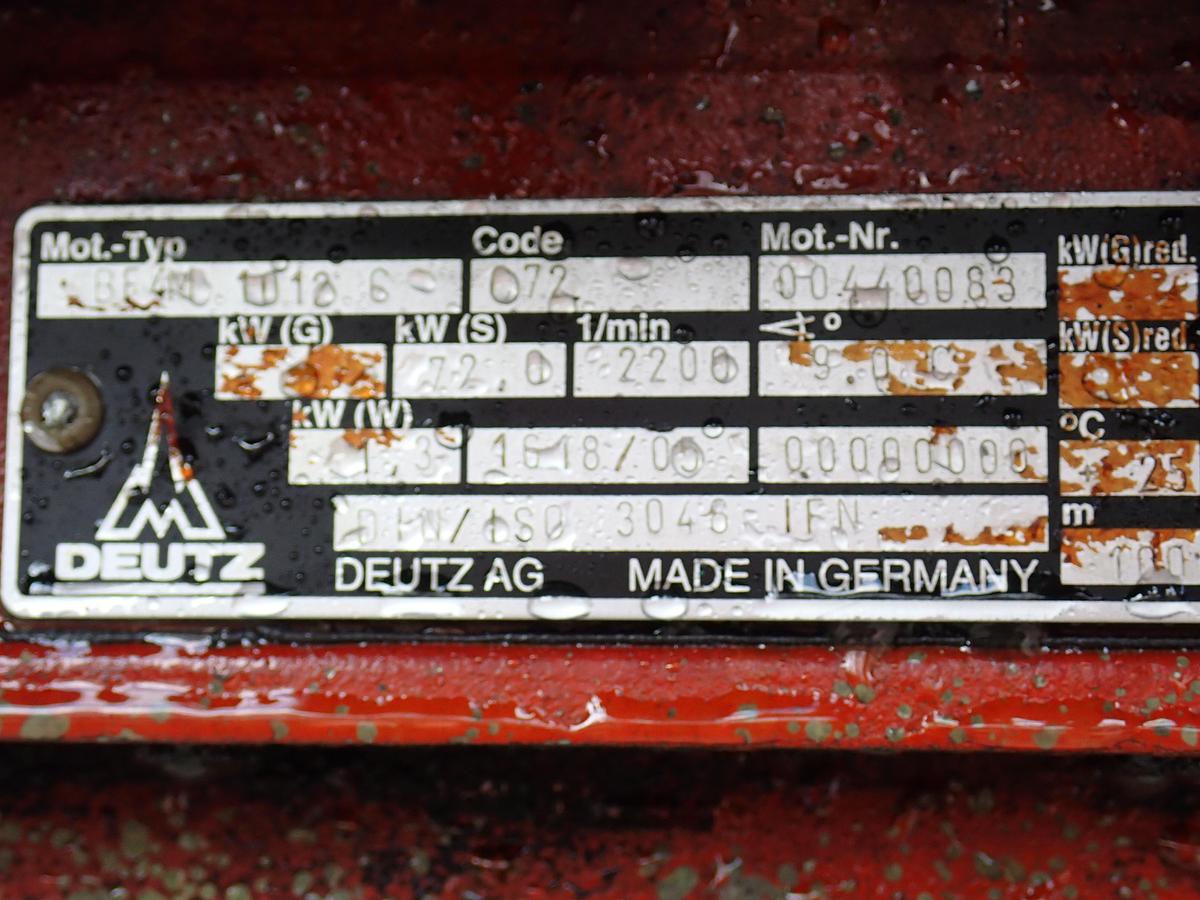 Used Deutz BF4M1012C Turbo Diesel Engine