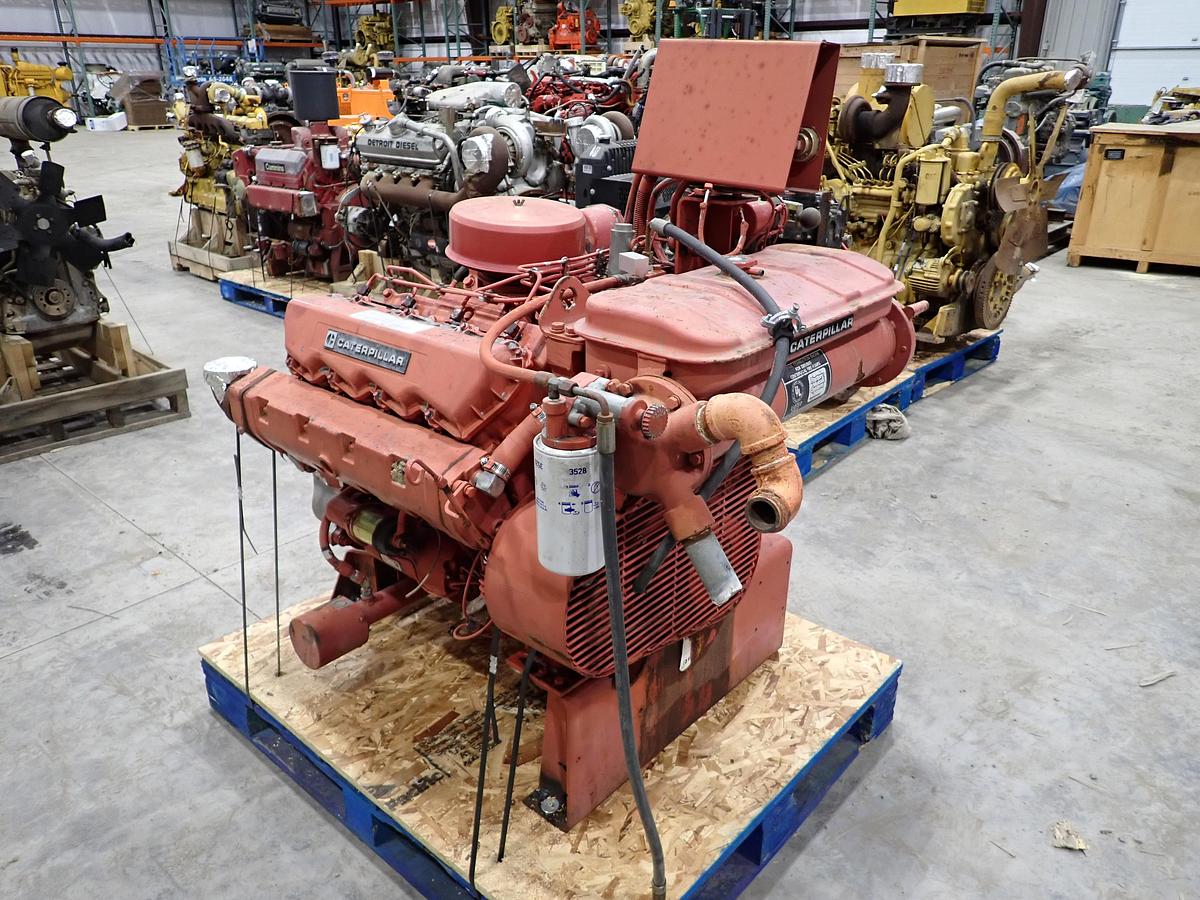 Used CAT 3208 Industrial Diesel Engine MARINE MANIFOLDS