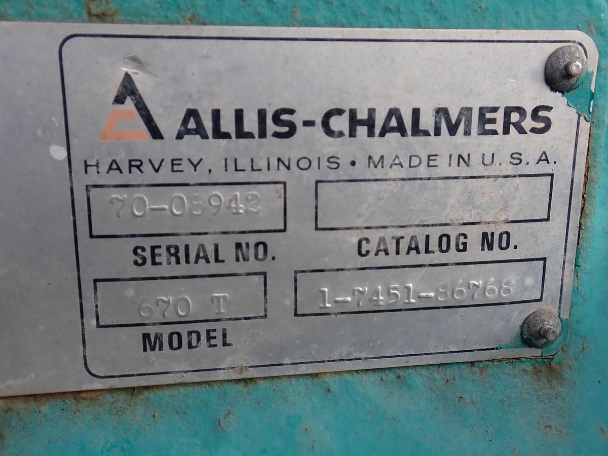 Used Allis Chalmers 670T Diesel Engine TAKEOUT