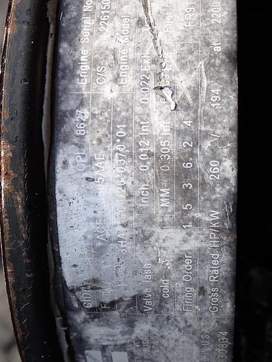 Used 2010 Cummins QSC 8.3 Diesel Engine CPL 8627